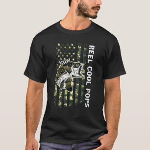 Heren Vaderdag Reel Cool Pops Vis Camouflage A T-shirt