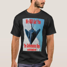 Heren 'We Will Get You' zwarte t-shirt