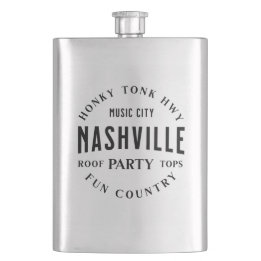 Heren Whiskey Country Music Stalen Klassieke Flask Flacon