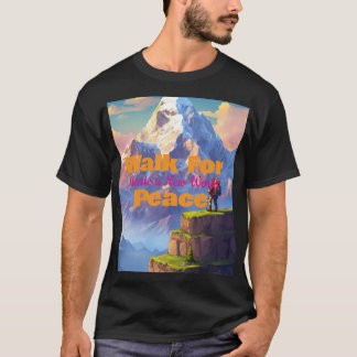 Heren XL “Loop Voor Vrede” T-Shirt Casual Wear