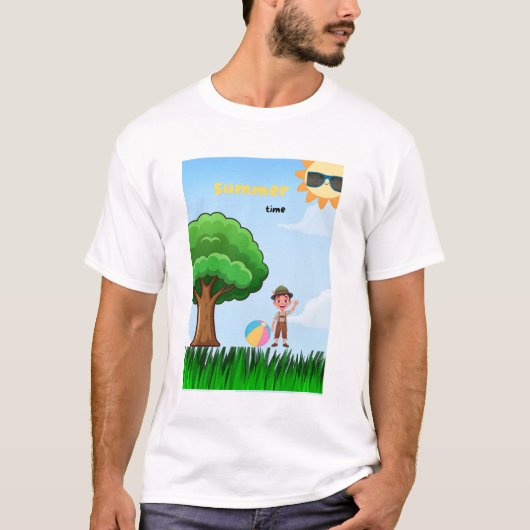 Heren zomer T-shirt (Voorkant)