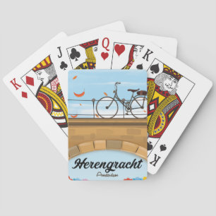 Herengracht Kanaal Amsterdam Reisposter Pokerkaarten
