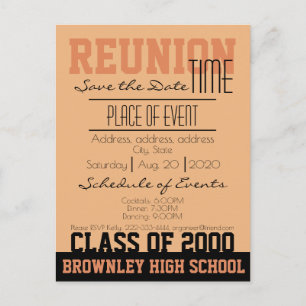 Herenigingsontwerp Aankondigingskaart