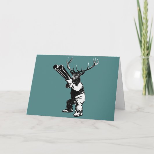 herenjacht feestdagen kaart (Voorkant)