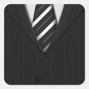 Herenpak Close-up Vierkante Sticker