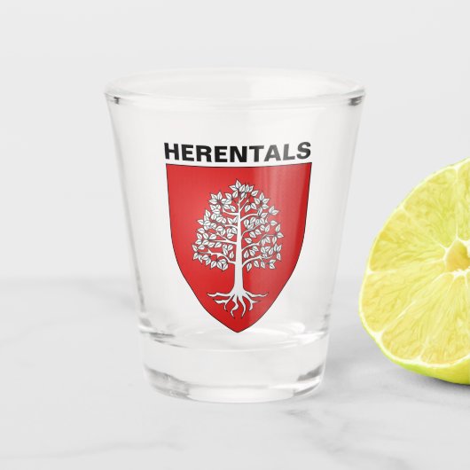 Herentals, België Shot Glas (Voorkant)