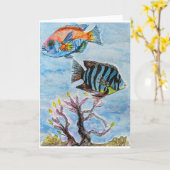 Here's Fishing You a Happy Birthday! Kaart (Gele Bloem)