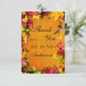 Herfst 1 bedankkaart (Staand voorkant)