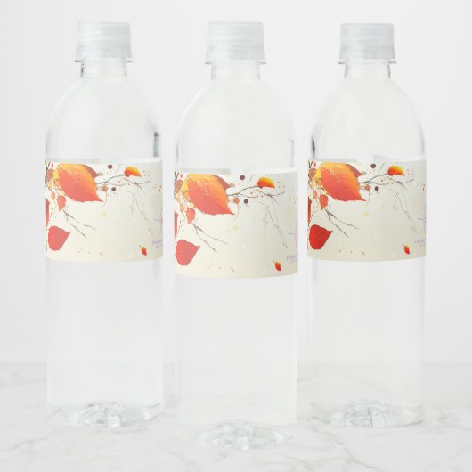 HERFST #1 WATERFLES ETIKET (Flessen)