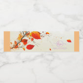 HERFST #1 WATERFLES ETIKET (Enkel label)