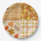 Herfst 4 hoeken 1 Ontwerpdiner Bord (Voorkant)