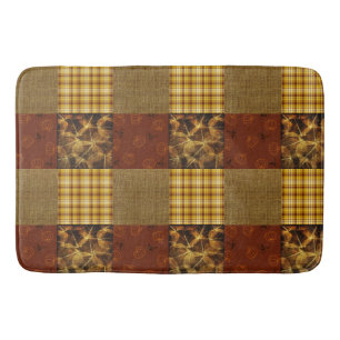 Herfst 4 hoeken 2 Ontwerp, Warm Tones Badmat