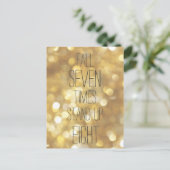 Herfst 7 keer opstaan 8 - Gold Inspirerend prijsop Briefkaart (Staand voorkant)