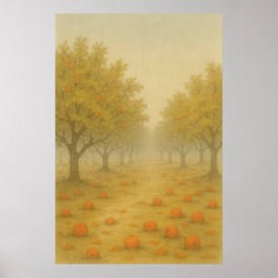 Herfst 8, De laatste boomgaard, seizoensgebonden p Poster