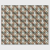 Herfst Aarde Plaid Cadeaupapier (Vlak)