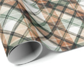 Herfst Aarde Plaid Cadeaupapier (Rol Hoek)