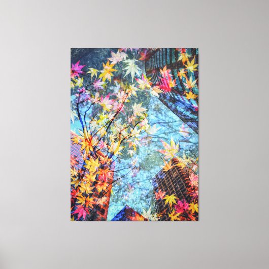 Herfst Abstract Canvas Afdruk (Voorkant)