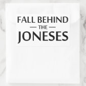 Herfst achter de jongens rechthoekige sticker (Tas)