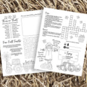 Herfst Activiteit Werkblad voor Kinderen Flyer