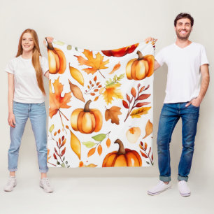 Herfst afdrukken fleece deken