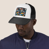 herfst afdrukken trucker pet (In situ)