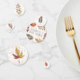 Herfst Afval Waterverf herfst Welkomstteken Confetti