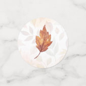 Herfst Afval Waterverf herfst Welkomstteken Confetti (Kleine voorkant)