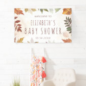 Herfst Afval Waterverf herfst Welkomstteken Spandoek (Insitu)