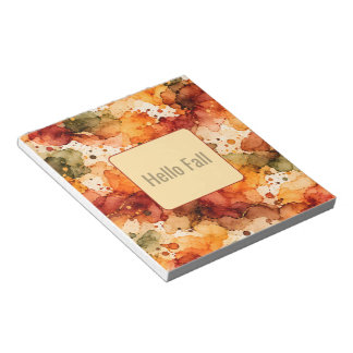 Herfst Alcohol Inkt Abstract Patroon Notitieblok