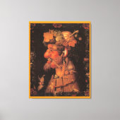 Herfst, Allegorisch Schilderen, Canvas Afdruk (Voorkant)