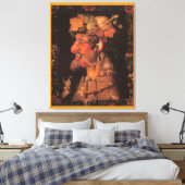Herfst, Allegorisch Schilderen, Canvas Afdruk (Insitu (Slaapkamer))