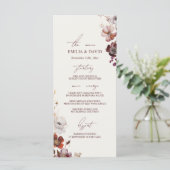 Herfst Anemoon Wedding Menu (Staand voorkant)
