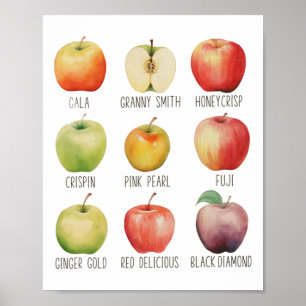 Herfst Appel plukken Apple Orchard Boho Boerderij Poster