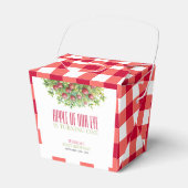 Herfst appel van onze eerste verjaardag bedankdoosjes (Voorkant Zijde)