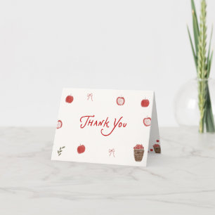 Herfst Appel van Onze Oog Baby Shower Bedankkaart