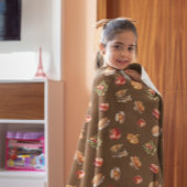 Herfst appeloogst gooien fleece deken