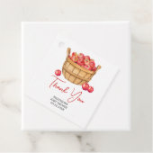 Herfst Apple Basket Baby shower Bedankjes Labels (In situ)