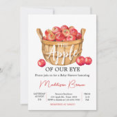 Herfst Apple Basket Baby shower Kaart (Voorkant)