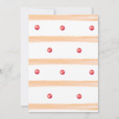 Herfst Apple Basket Baby shower Kaart (Achterkant)