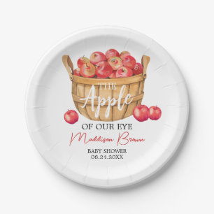 Herfst Apple Basket Baby shower Papieren Bordje