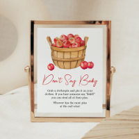 Herfst Apple Basket Baby shower zeg niet Baby