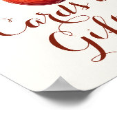 Herfst Apple Bruidsbruiloft Kaarten & Cadeaus Post Poster (Hoek)