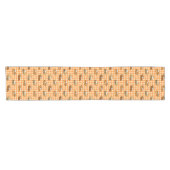 Herfst Apple Pumpkin en Pecan Pie Pattern Korte Tafelloper (Horizontaal)
