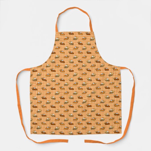 Herfst Apple Pumpkin en Pecan Pie Pattern Schort (Voorkant)