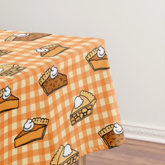 Herfst Apple Pumpkin en Pecan Pie Pattern Tafelkleed (Voorbeeld)