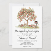 Herfst Apple van onze ogen Baby shower Kaart (Voorkant)