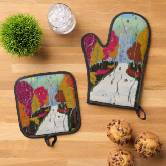Herfst Apron Ovenwant & Pannenlap Set