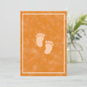 Herfst Aquarel Baby Shower Rechthoek Sjabloon  Kaart (Staand voorkant)