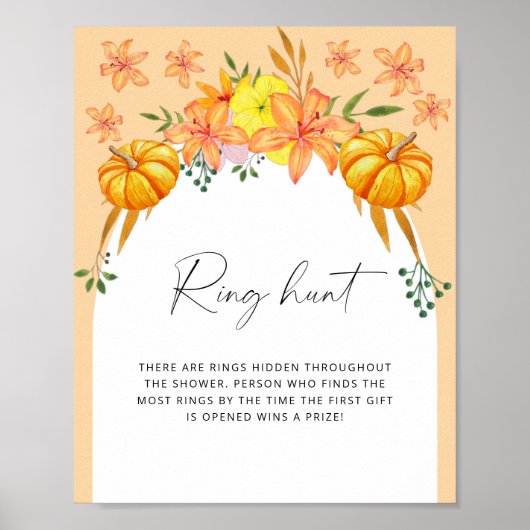 Herfst Arch - Ring Hunt vrijgezellenfeest spel pos Poster (Voorkant)