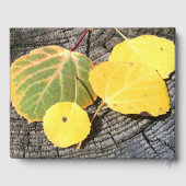 Herfst Aspen Leaves & Custom Photo Special Event Gastenboek (Achterkant)